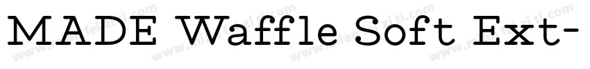MADE Waffle Soft Ext字体转换
